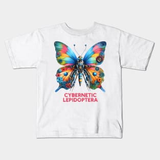 Cybernetic Lepidoptera-Robot Butterfly Kids T-Shirt